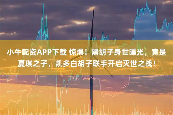 小牛配资APP下载 惊爆！黑胡子身世曝光，竟是夏琪之子，凯多白胡子联手开启灭世之战！